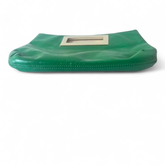 Michael Kors Green Patent Leather Clutch - Picture 5 of 8